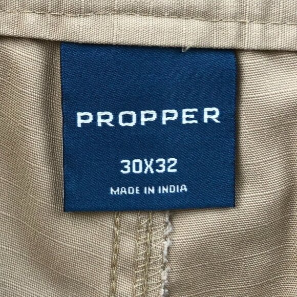 Propper Mens Cargo Pants Size 30x32 Tactical Utility Beige Ripstop Outdoors - Picture 7 of 16